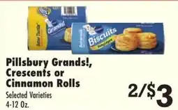 Superlo Foods Pillsbury Grands! Crescents or Cinnamon Rolls offer