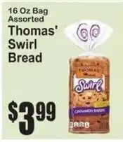 SuperFresh Thomas' Swirl Bread offer