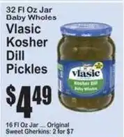 SuperFresh Vlasic Kosher Dill Pickles offer