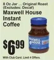 SuperFresh Maxwell House Instant Coffee offer