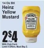 SuperFresh Heinz yellow mustard offer