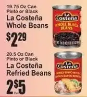 SuperFresh La Costeña whole black beans offer