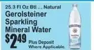 SuperFresh Gerolsteiner Sparkling Mineral Water offer