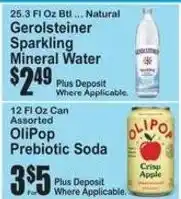SuperFresh Gerolsteiner Sparkling Mineral Water offer