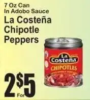 SuperFresh La Costeña Chipotle Peppers offer