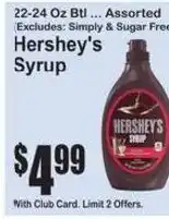 SuperFresh Hershey's Syrup offer