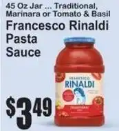 SuperFresh Francesco Rinaldi pasta sauce offer