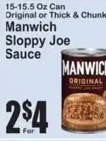 SuperFresh Manwich sloppy joe sauce offer