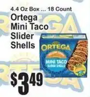 SuperFresh Ortega mini taco slider shells offer