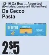 SuperFresh De Cecco pasta offer