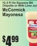 SuperFresh McCormick Mayonesa offer