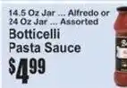 SuperFresh Botticelli Pasta Sauce offer