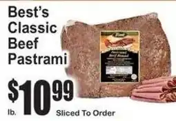 SuperFresh Best's Classic Beef Pastrami offer