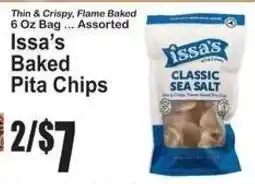 SuperFresh Issa's baked pita chips offer