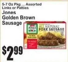 SuperFresh Jones golden brown sausage offer