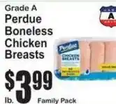 SuperFresh Perdue boneless chicken breasts offer