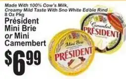 SuperFresh President mini brie or mini camembert offer