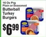 SuperFresh Butterball Turkey Burgers offer