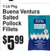 SuperFresh Buena Ventura salted pollock fillets offer