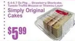 SuperFresh Simply Original Cakes offer