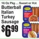 SuperFresh Butterball Italian Turkey Sausage offer