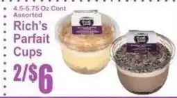 SuperFresh Rich's Parfait Cups offer