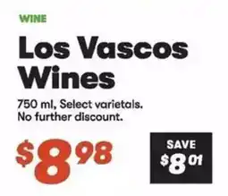 Town & Country Los Vascos Wines offer
