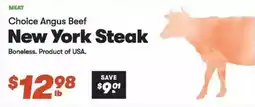 Town & Country Choice Angus Beef New York Steak offer