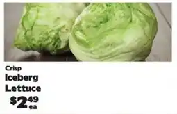 Crosby's Marketplace Crisp Iceberg Lettuce offer
