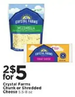 Cub Foods Crystal Farms Chunk or Shredded Cheese offer