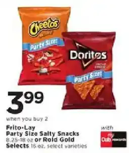 Cub Foods Frito-Lay Party Size Salty Snacks offer