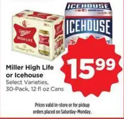 Food 4 Less Miller High Life or Icehouse offer