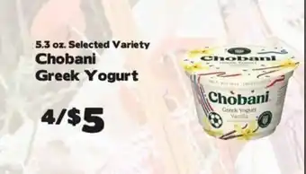 Crosby's Marketplace Chobani Greek Yogurt offer