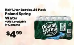Crosby's Marketplace Poland spring water offer