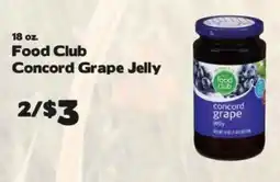 Crosby's Marketplace Food Club concord grape jelly offer