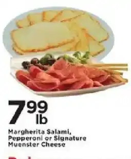 Cub Foods Margherita Salami, Pepperoni or Signature Muenster Cheese offer