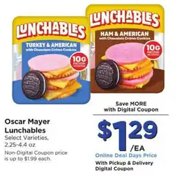 Food 4 Less Oscar Mayer Lunchables offer