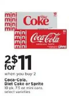 Cub Foods Coca-Cola Diet Coke or Sprite offer