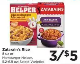 Food 4 Less Zatarain's Rice or Hamburger Helper offer