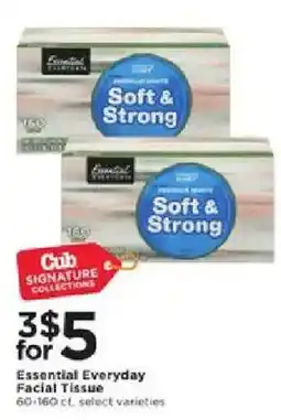 Cub Foods Essential Everyday Facial Tissue offer