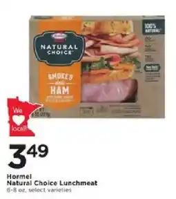 Cub Foods Hormel Natural Choice Lunchmeat offer