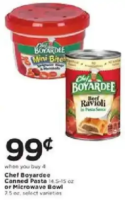 Cub Foods Chef Boyardee Canned Pasta or Microwave Bowl offer
