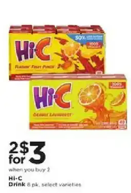 Cub Foods Hi-C Drink offer