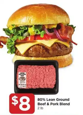 Food 4 Less 80% Lean Ground Beef & Pork Blend offer