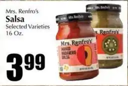 Bert's Red Apple Mrs. Renfro's Salsa offer