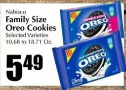 Bert's Red Apple Nabisco family size oreo cookies offer