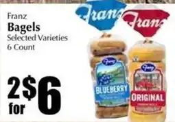 Bert's Red Apple Franz Bagels offer