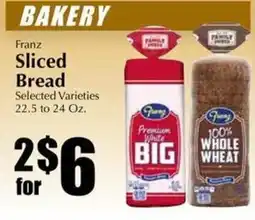 Bert's Red Apple Franz sliced bread offer