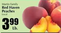 Bert's Red Apple Martin Family Red Haven Peaches offer