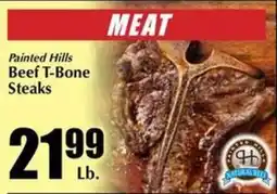 Bert's Red Apple Painted Hills Beef T-Bone Steaks offer
